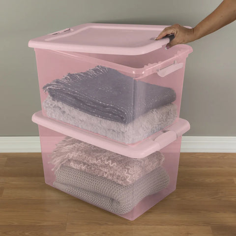PinkSmart™ Latching Storage Box (64 Qt)