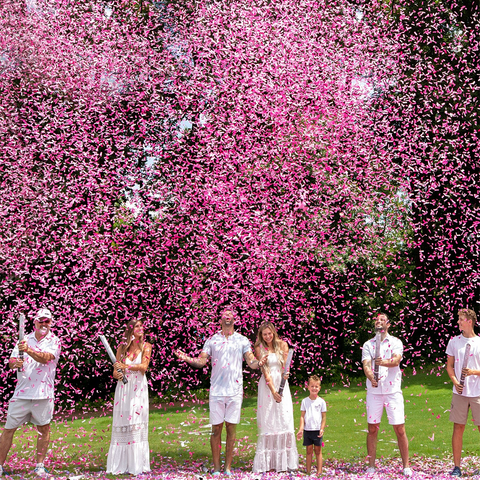 Pink Gender Reveal Confetti Cannon