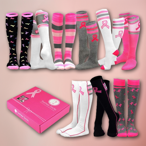 Breast Cancer Awareness Socks Set (9 Pairs)