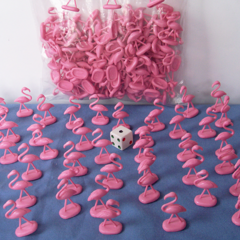 Yard Flamingo Miniatures (100 Pack)