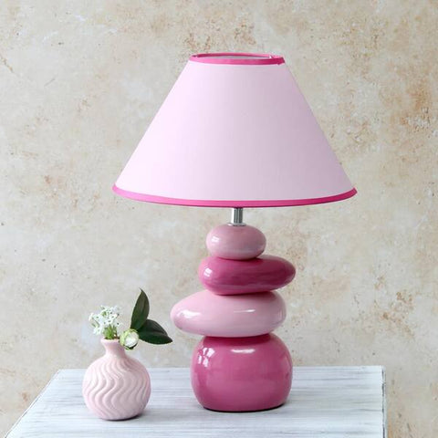 PinkSmart™ Ceramic Stone Table Lamp