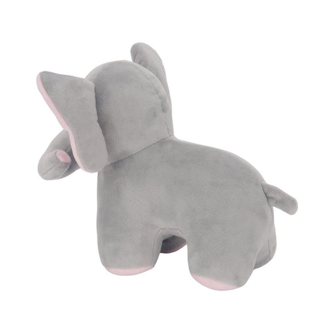 Rainbow Jungle Gray/Pink Plush Elephant Stuffed Animal Toy