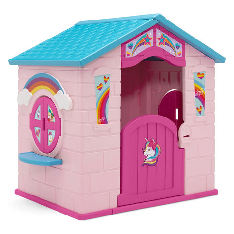 Plastic Indoor/Outdoor Playhouse with Easy Assembly by , Pink