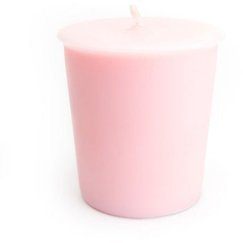 Sandalwood Rose Soy Votive Candles - Scented with Natural Fragrance Oils - 6 Pink Natural Votive Candle Refills - Incense & Earth Collection