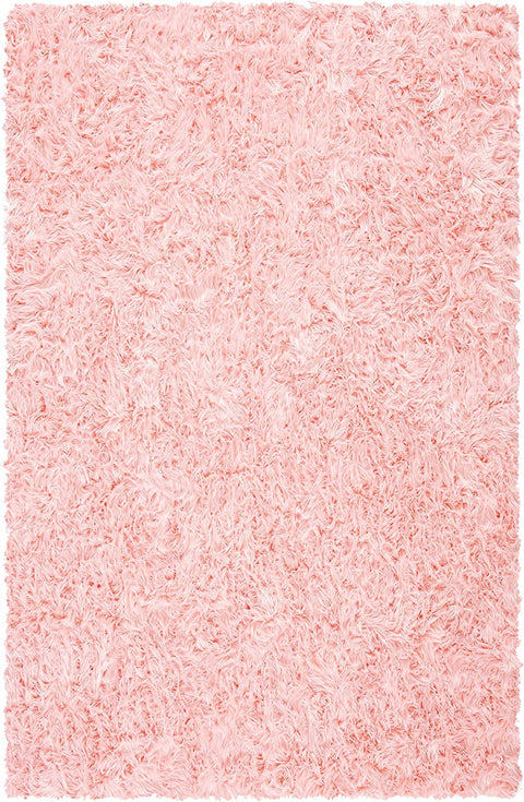 Faux Sheep Skin Collection 5' X 7' Pink FSS235G Silken Glam 2.35-Inch Thick Area Rug