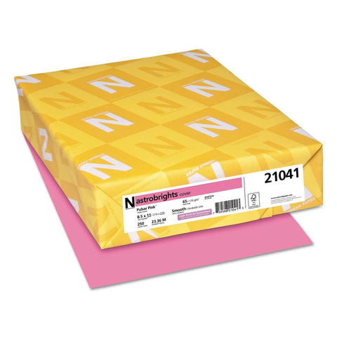Color Cardstock, Pulsar Pink, 8.5" X 11", 250 Count