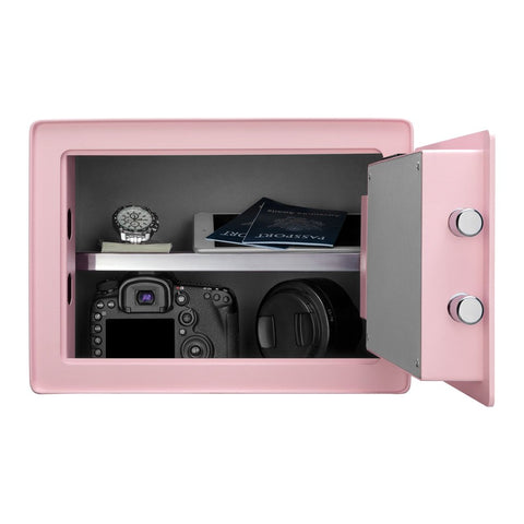 Pen + Gear Safes 0.57 CF with Electronic Lock, Backup Key,1 Shelf, Carpeted Interior, Pink