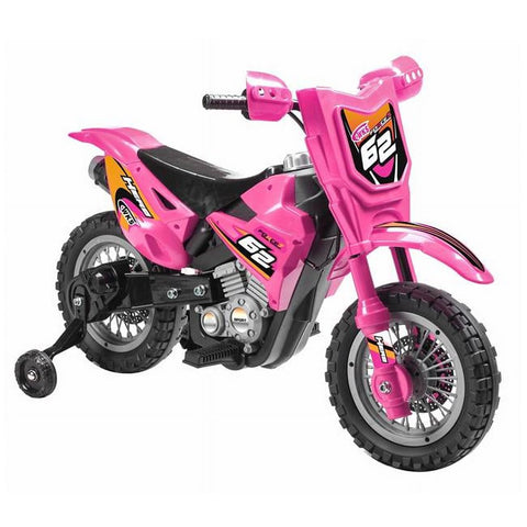 Pink 6V Dirt Bike -Battery Operated Rideon - Unisex Item