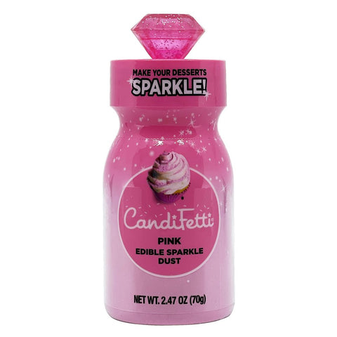 Pink Edible Sparkle Dust, Dessert Sprinkles, 2.47 Oz