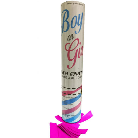 Gender Reveal Confetti Cannon - Pink!