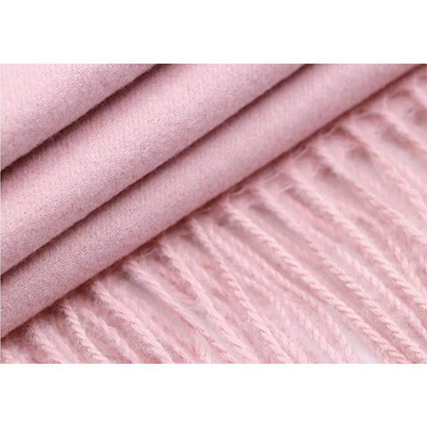 Women'S Scarf Pashmina Shawls and Wraps for Evening Dress Bridesmaid Wedding Bridal Winter Warm Long Large Scarves Thick Pink