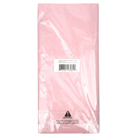 Light Pink Tissue Paper, 15"X20", 100 Ct