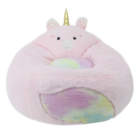 Kids, Soft Plush Unicorn Bean Bag Chair, Kids, 2.25 Ft, Pink