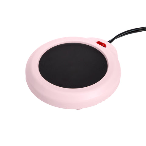 Electric Mug Warmer, Portable Beverage Warmer, Pink