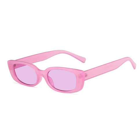 Lovely Pink Color Heart Square Sunglasses Jelly Color Sun Glasses UV400 Protection Shades Summer Party Decoration Women Eyewear
