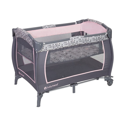 Portable Infant Trend-E Nursery Center with Toy Mobile and Bassinet, Starlight Pink