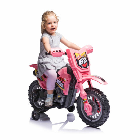 Pink 6V Dirt Bike -Battery Operated Rideon - Unisex Item