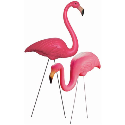 Featherstone Flamingo Yard Lawn Ornaments, Set of 2, Pink