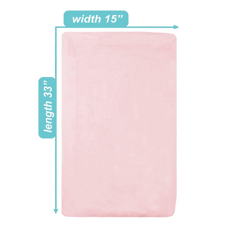 100% Cotton Jersey Knit Fitted Bassinet Sheets, Pink 3Pk