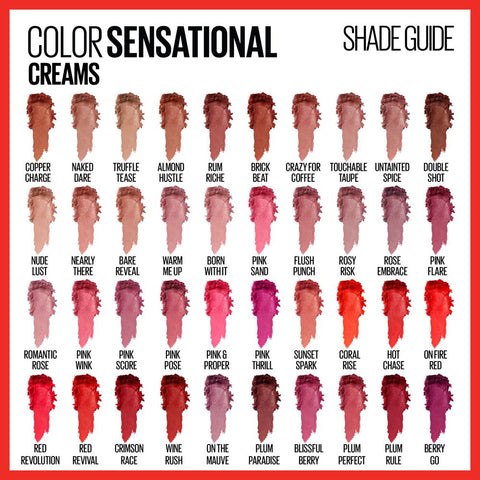 Color Sensational Cream Finish Lipstick, Pink and Proper