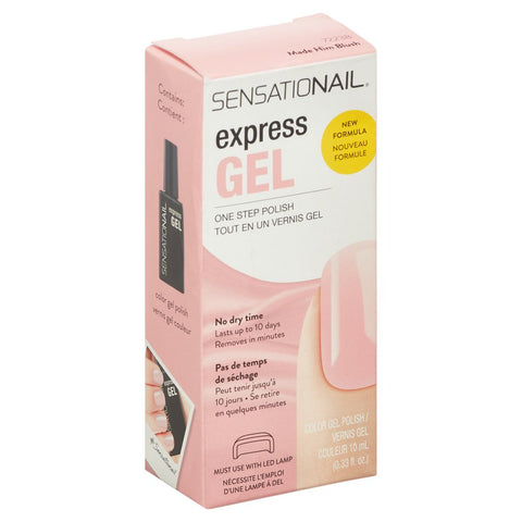 Express Gel Nail Polish (Pink), Made Him Blush, 0.33 Fl Oz